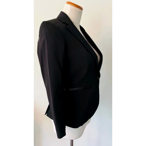 Veronica Beard Core Schoolboy $645 Scuba Blazer Dickey Jacket Fitted Black Sz 2 - Picture 8 of 16